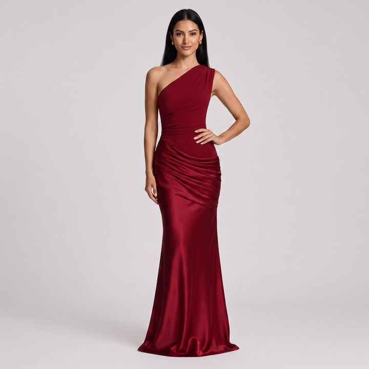 Seraphina Satin Evening Gown