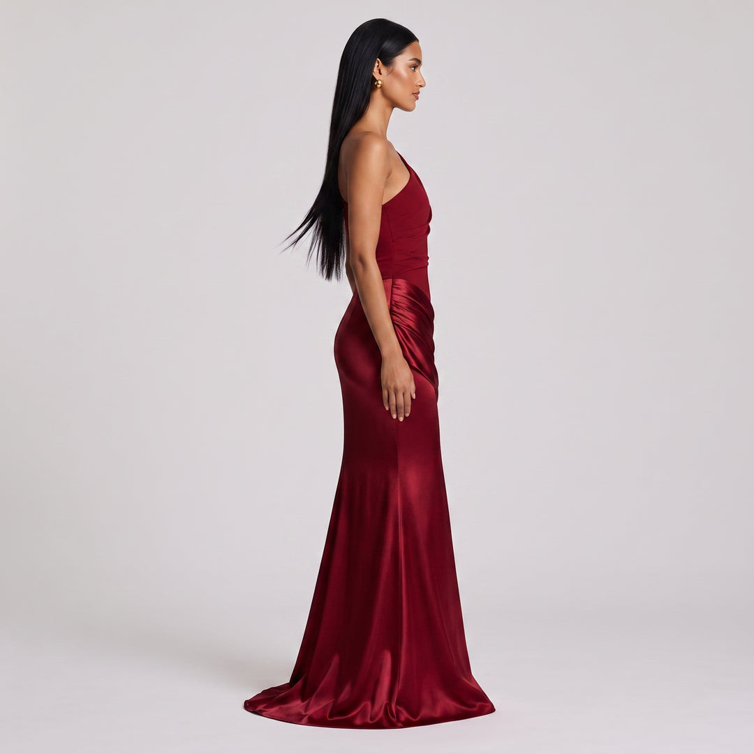 Seraphina Satin Evening Gown