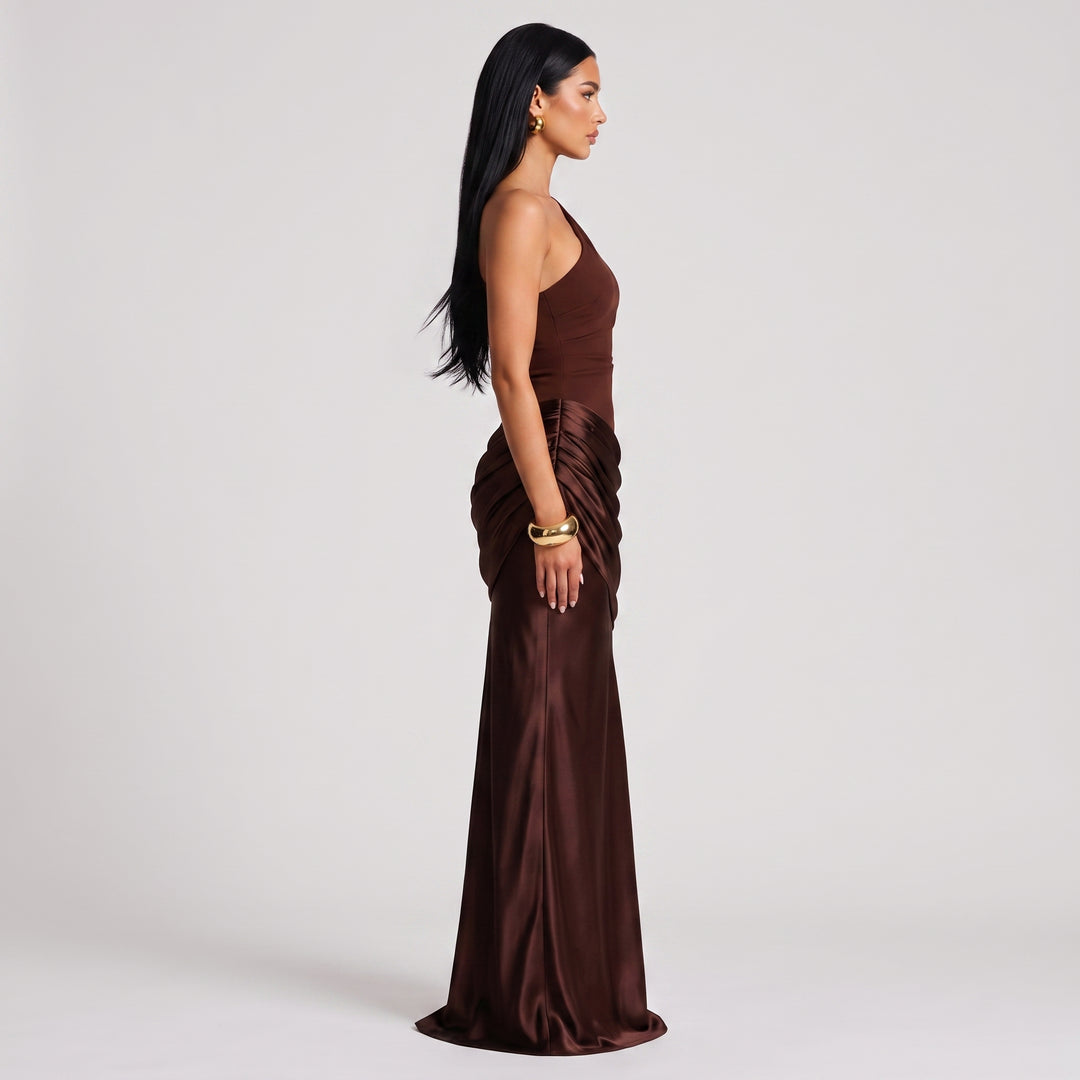 Seraphina Satin Evening Gown