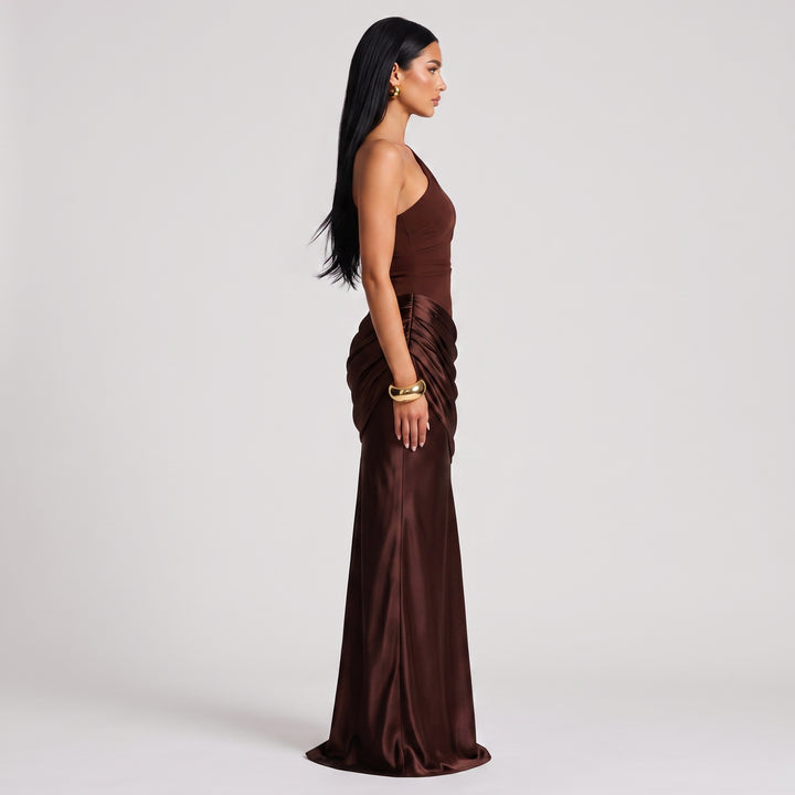 Seraphina Satin Evening Gown