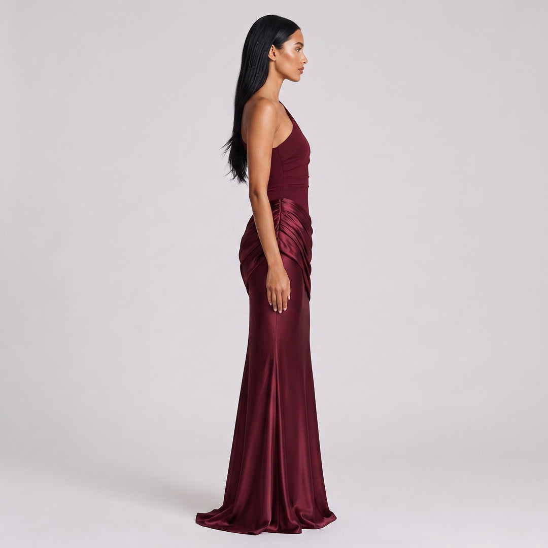 Seraphina Satin Evening Gown