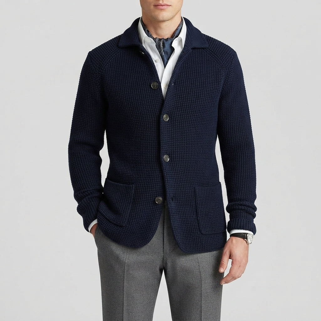 Declan Waffle Knit Cardigan