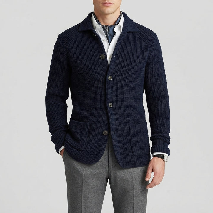 Declan Waffle Knit Cardigan