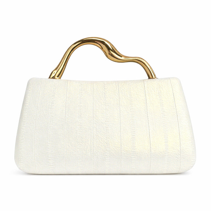 Aurora Sculpted Gold Frame Bag