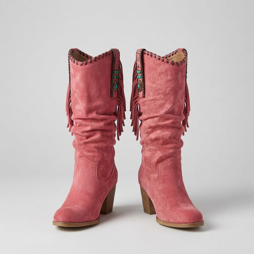 Hazel Western Fringe Boots