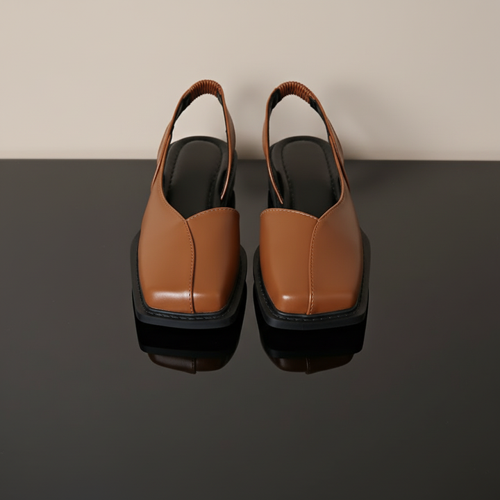 Elara Square Toe Flats