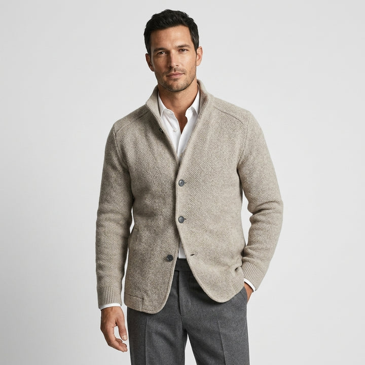 Declan Waffle Knit Cardigan