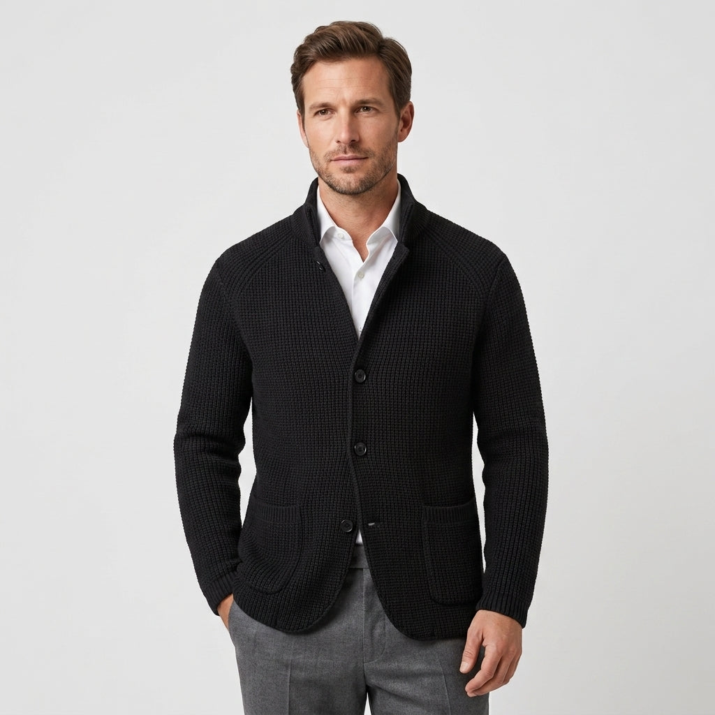 Declan Waffle Knit Cardigan