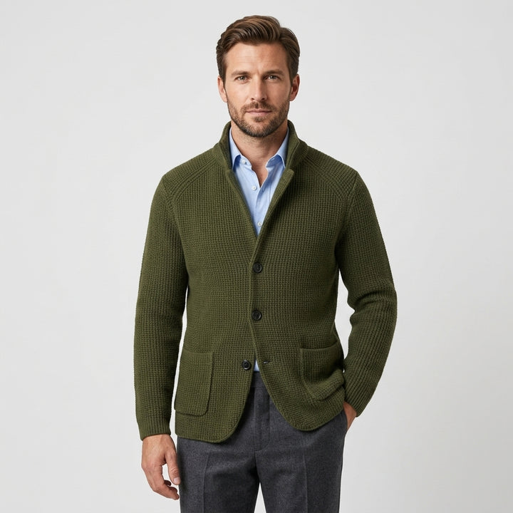 Declan Waffle Knit Cardigan