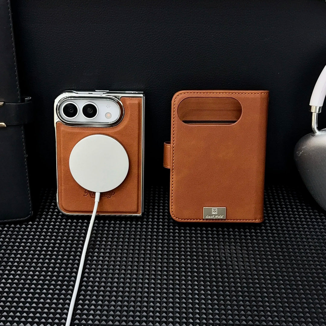 Riva | Wallet Phone Case with Card Slot and Foldable Cover