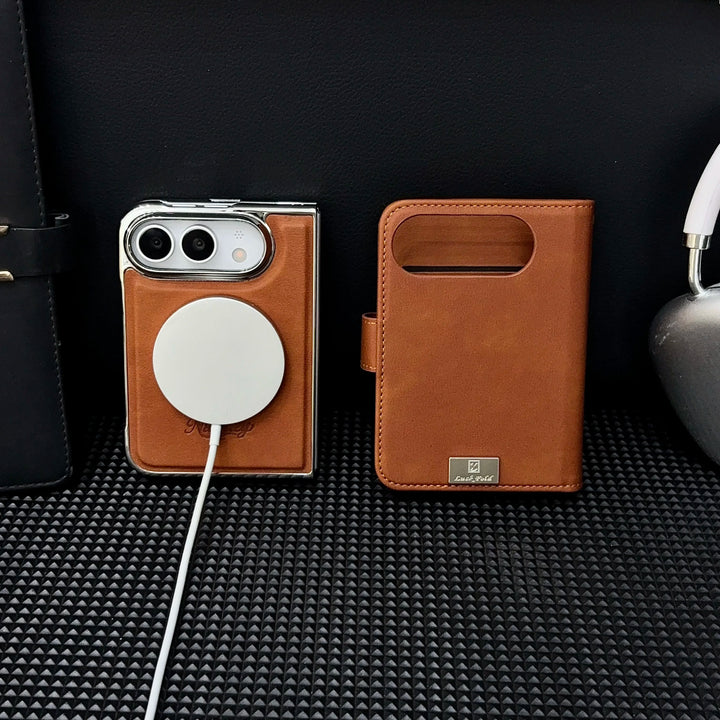 Riva | Wallet Phone Case with Card Slot and Foldable Cover