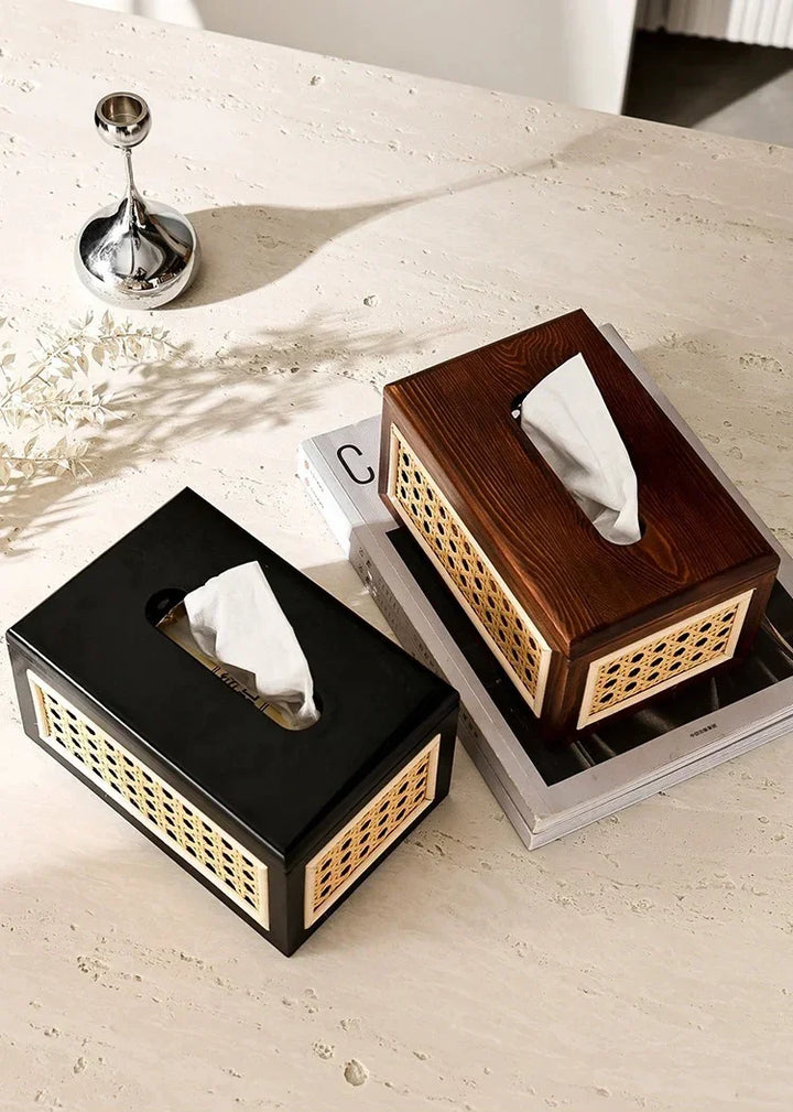 Raya Rattan Tissue Box Cover