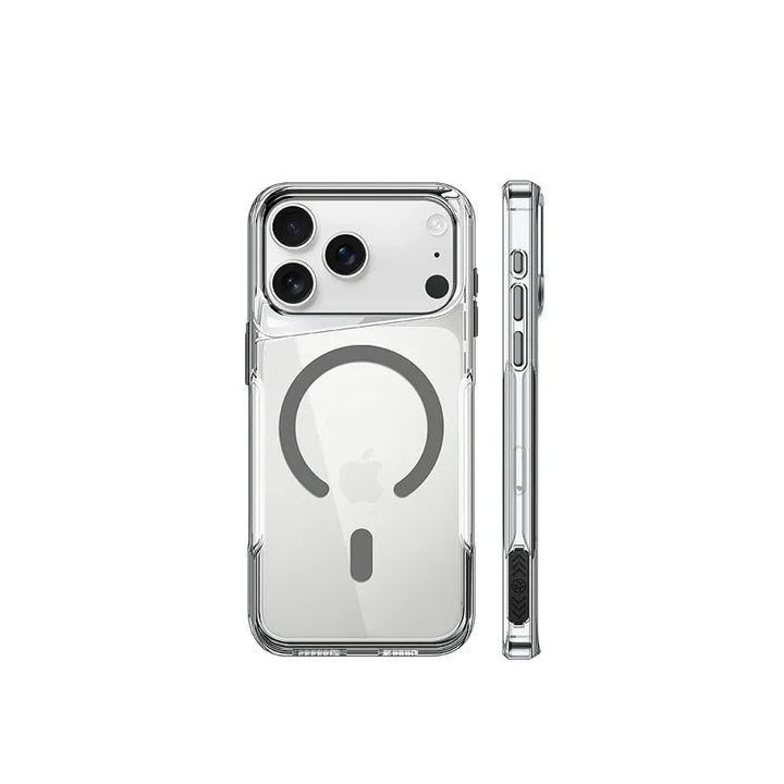 Zeno | Magnetic Phone Case with Transparent Cover and Raised Camera Protection