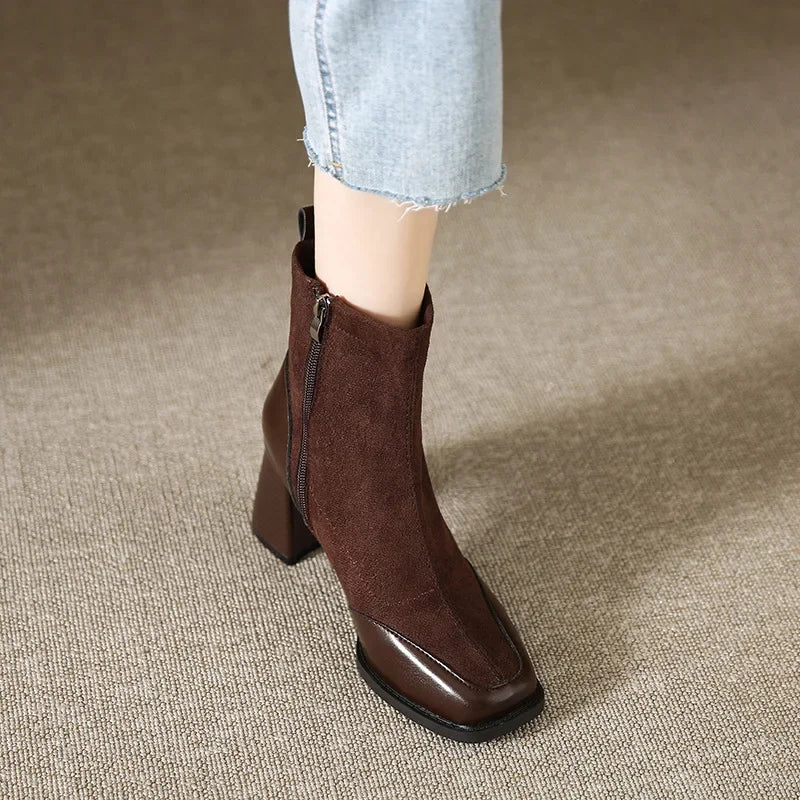 Vienna Square Toe Boots