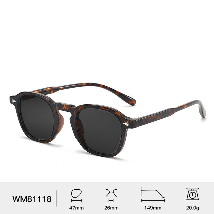 Alex | Unisex Square Sunglasses with Tinted Lenses and Classic Frame