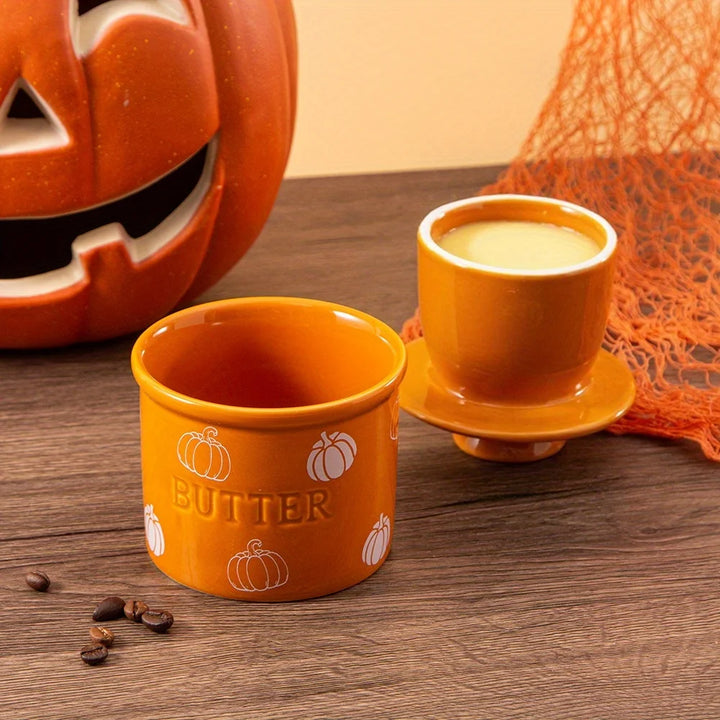 Pumpkin Pattern French Jar