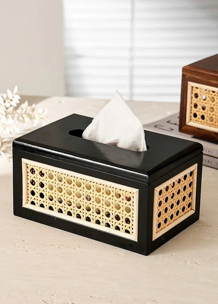 Raya Rattan Tissue Box Cover