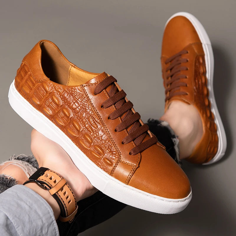 Crocetti Leather Sneakers