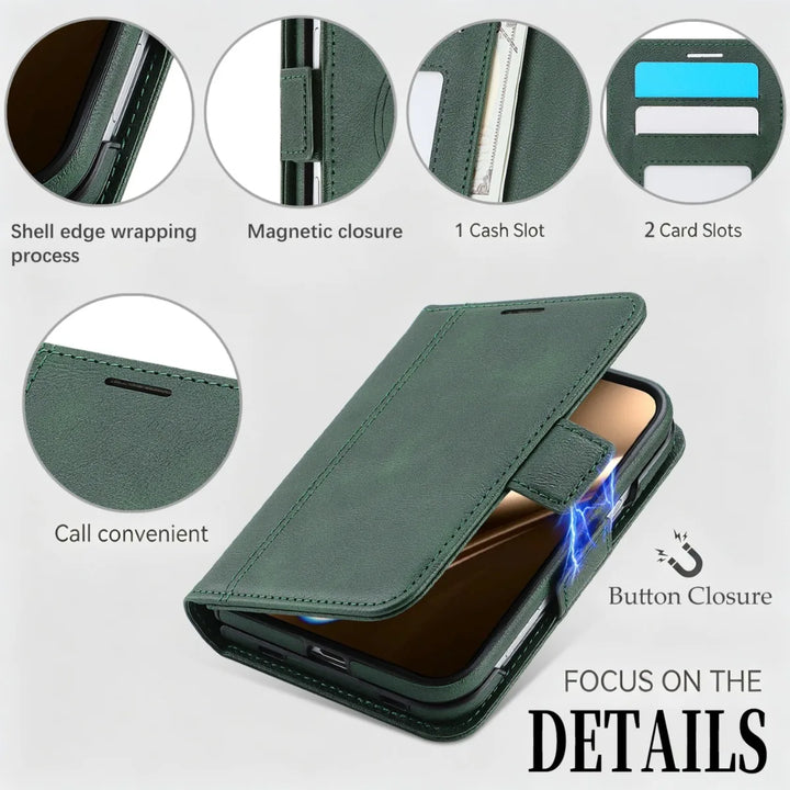 Tavo | Wallet Phone Case with Foldable Cover and Circular Ring Design