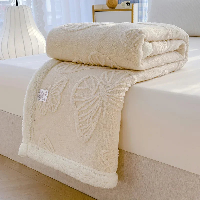 Luna Plush Butterfly Blanket