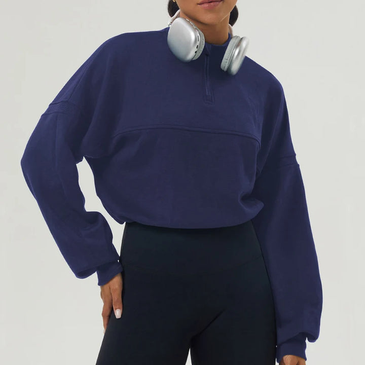 Arden Grey Half Zip Hoodie