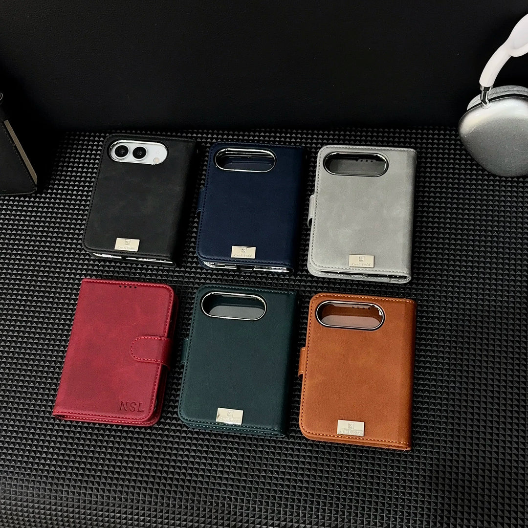 Riva | Wallet Phone Case with Card Slot and Foldable Cover