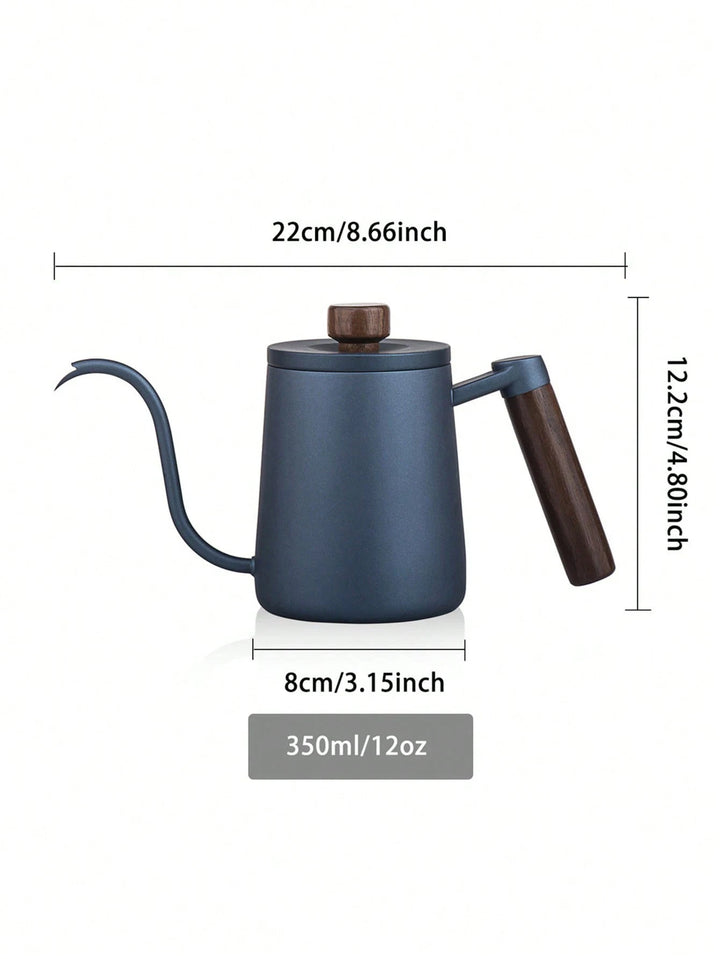 Mero | Gooseneck Coffee Kettle with Wooden Handle and Lid