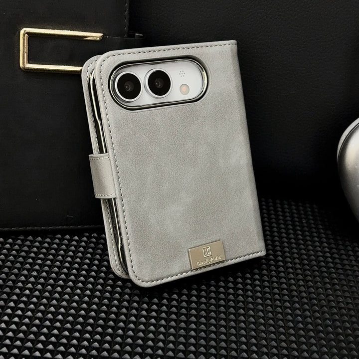 Riva | Wallet Phone Case with Card Slot and Foldable Cover