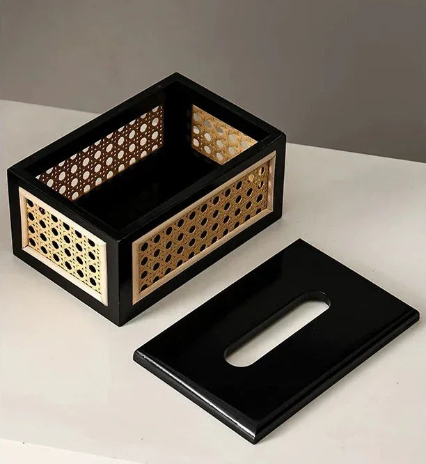 Raya Rattan Tissue Box Cover