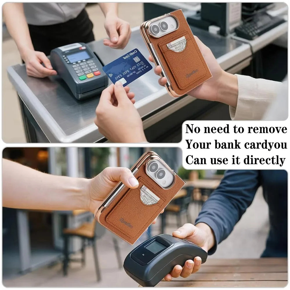 Sora | Wallet Phone Case with Card Pocket and Foldable Stand Design