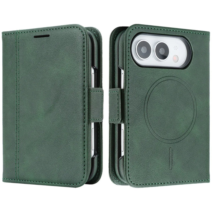 Tavo | Wallet Phone Case with Foldable Cover and Circular Ring Design
