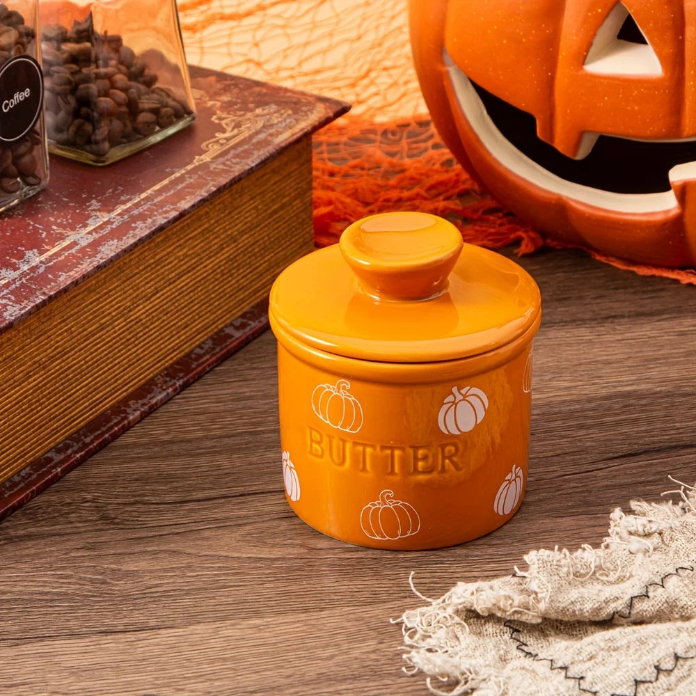 Pumpkin Pattern French Jar