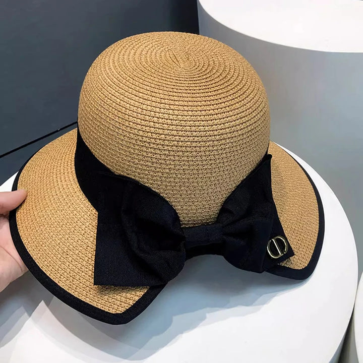 Camille Bow Straw Hat