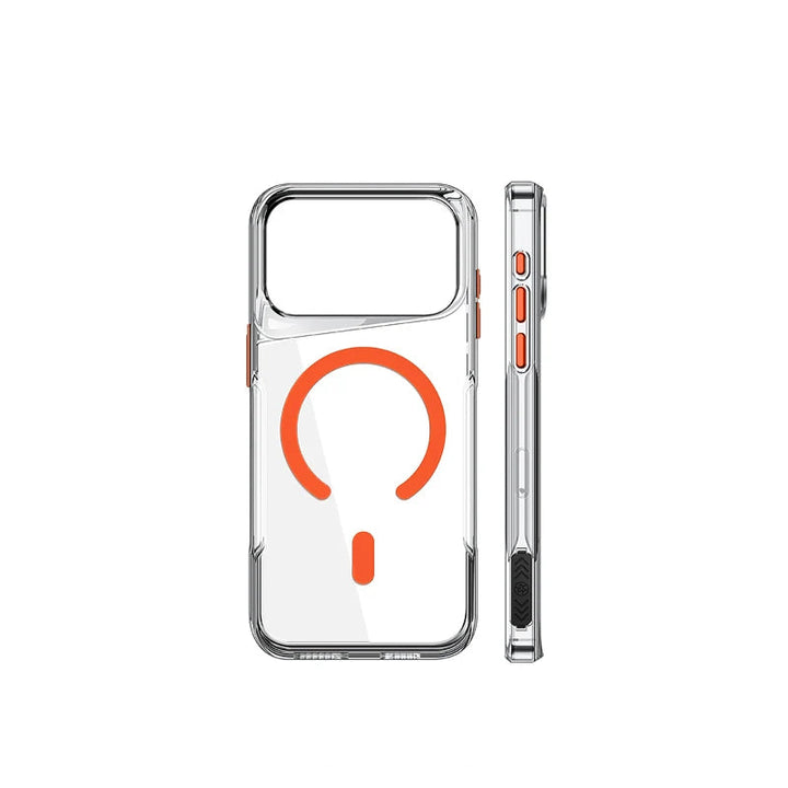 Zeno | Magnetic Phone Case with Transparent Cover and Raised Camera Protection