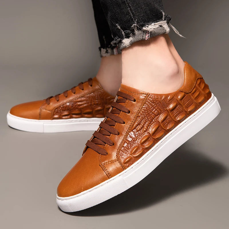 Crocetti Leather Sneakers