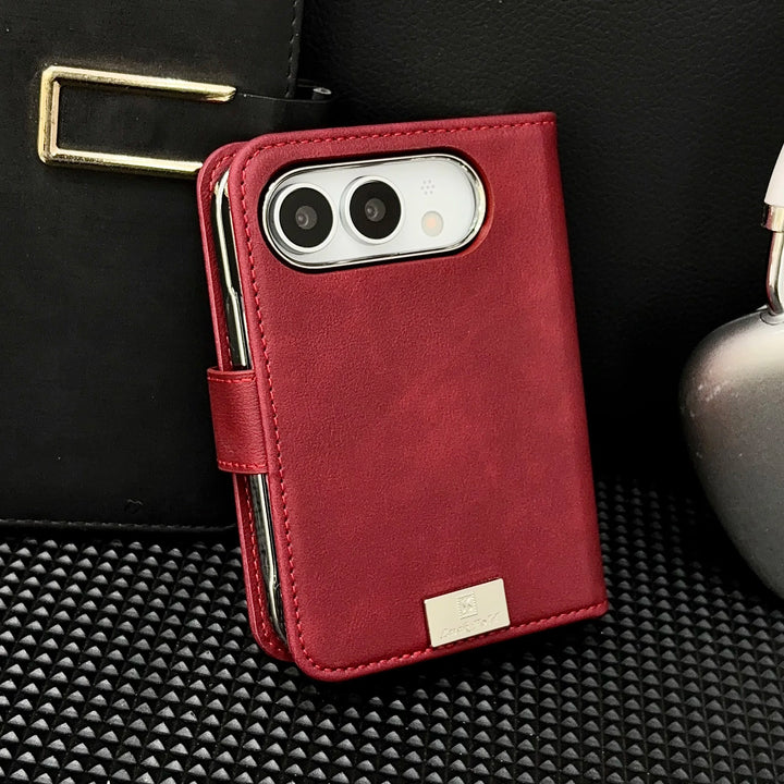 Riva | Wallet Phone Case with Card Slot and Foldable Cover