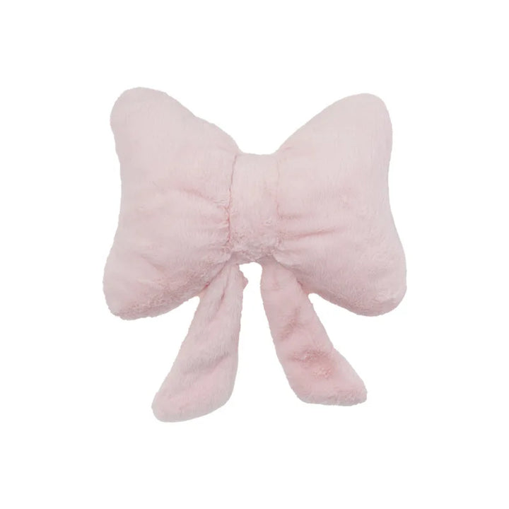 Plush Bow Throw Pillow
