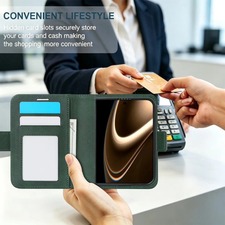 Tavo | Wallet Phone Case with Foldable Cover and Circular Ring Design