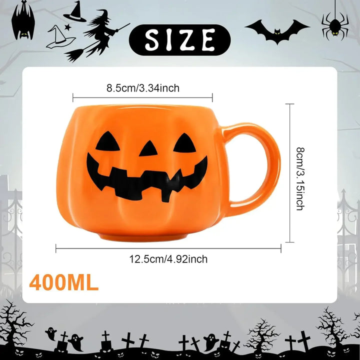 Pumpkin | Ceramic 400ml Halloween Pumpkin Coffee Mug