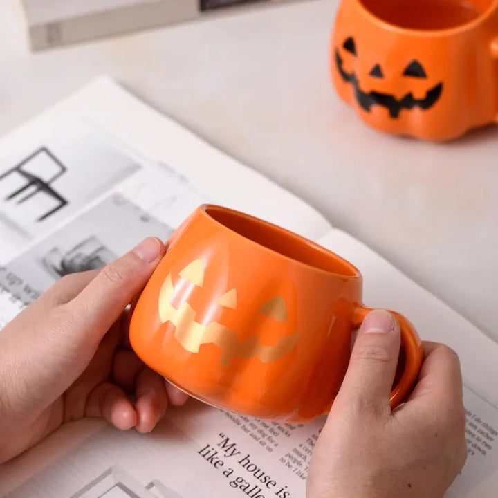 Pumpkin | Ceramic 400ml Halloween Pumpkin Coffee Mug
