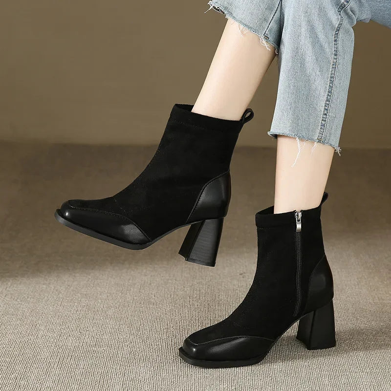 Vienna Square Toe Boots
