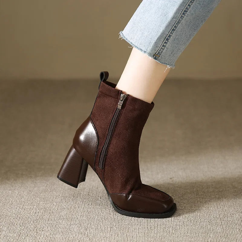 Vienna Square Toe Boots