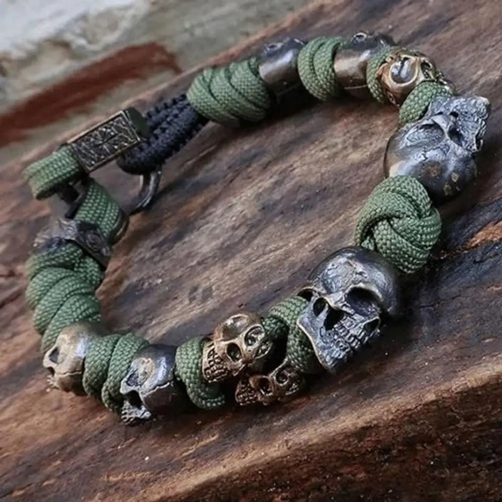 Iron Skull Cord Bracelet