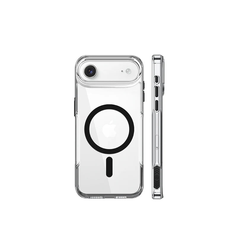 Zeno | Magnetic Phone Case with Transparent Cover and Raised Camera Protection