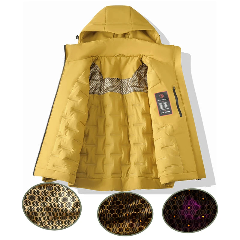 Brady | Unisex Hooded Puffer Jacket with Full Zip Front and Adjustable Hood