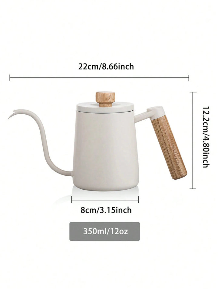Mero | Gooseneck Coffee Kettle with Wooden Handle and Lid