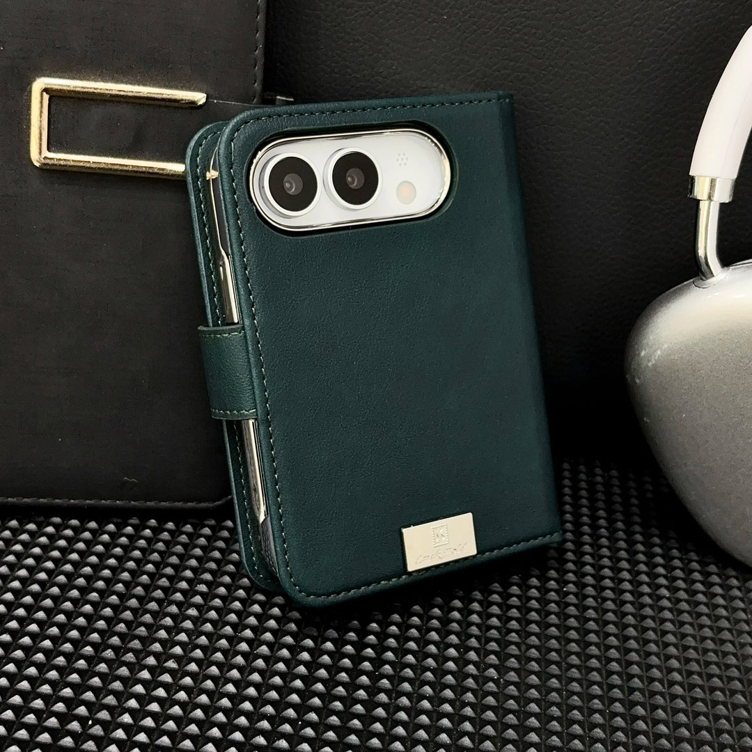 Riva | Wallet Phone Case with Card Slot and Foldable Cover