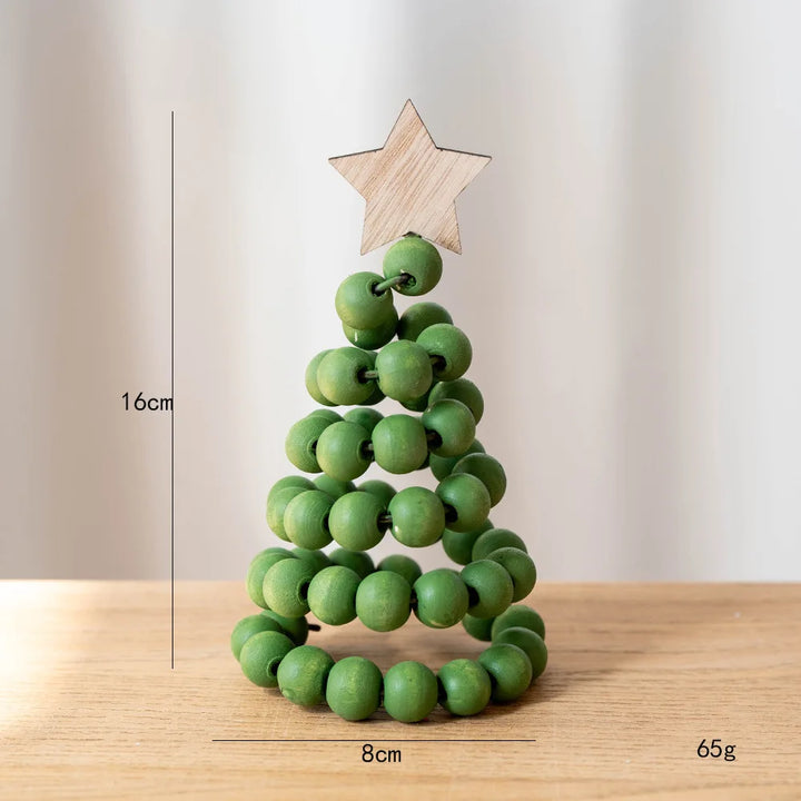 Daro | Beaded Christmas Tree Decor with Star Topper and Layered Spiral Design
