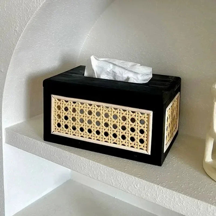 Raya Rattan Tissue Box Cover