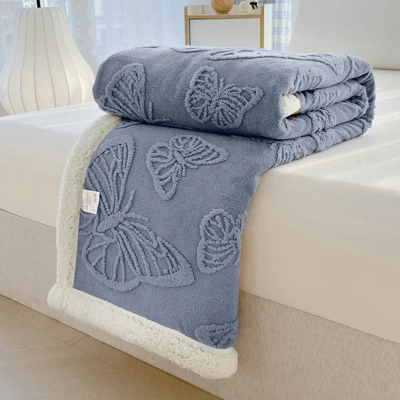 Luna Plush Butterfly Blanket
